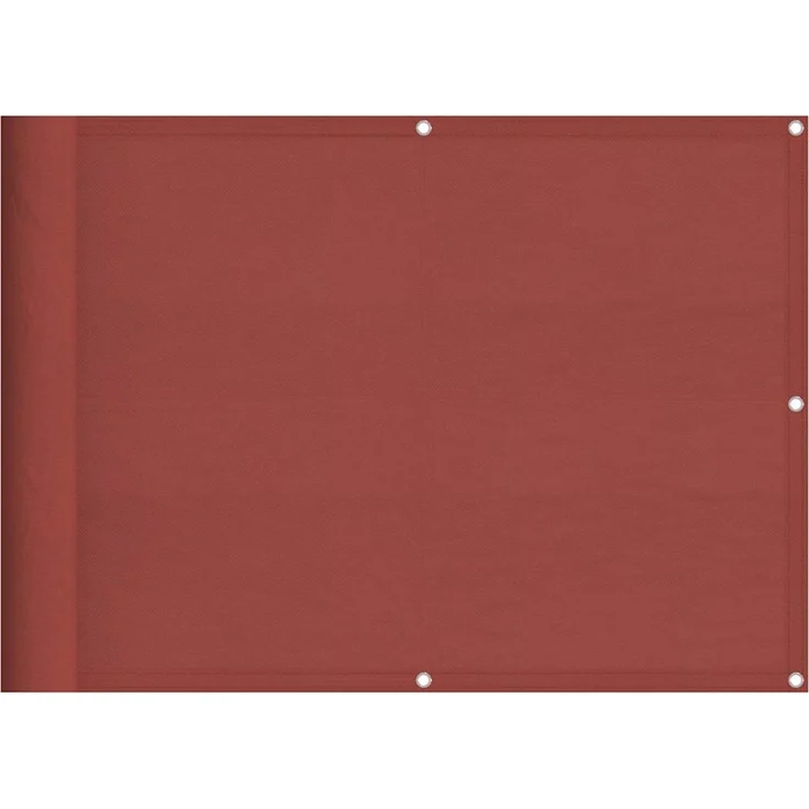 vidaXL Balkon-Sichtschutz Terrakotta 75x700 cm 100 % Polyester-Oxford 42002084 – Bild 1