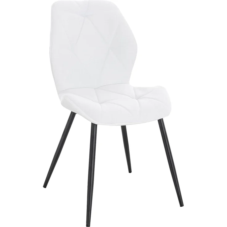 SVITA Esszimmerstuhl JAMIE (Set, 2 St), 2er Set, Küchenstühle, Stoffbezug, Weiß – Bild 3