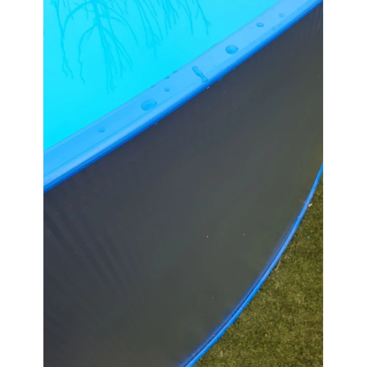 Steinbach Stahlwand Swimming Pool Set 'Nuovo rund', Stahl Anthrazit, 450 x 120 cm – Bild 4
