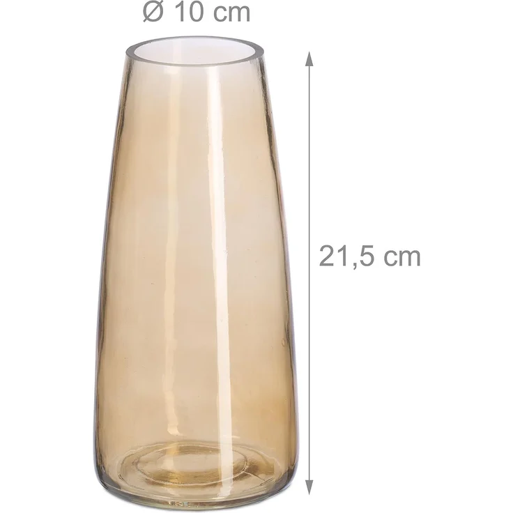 Relaxdays Vase aus Glas – Bild 4