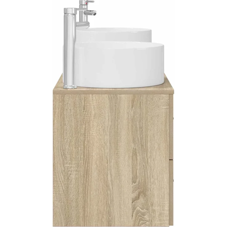 vidaXL Badezimmerschrank-Set 3 stk. Sonoma-Eiche 161,5 x 44,5 x 80 cm 3405941 – Bild 6