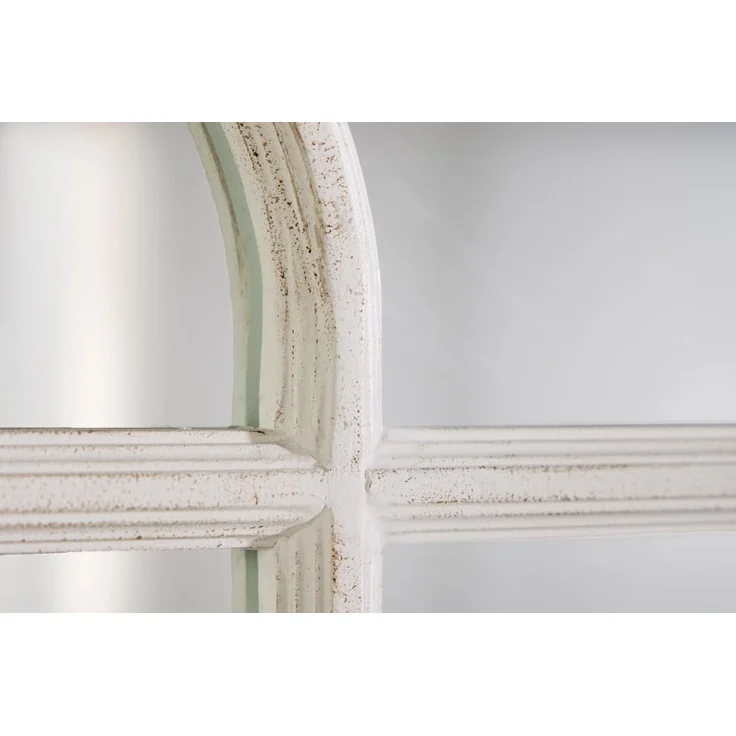 riess-ambiente Wandspiegel CASTILLO 100cm weiß (Einzelartikel, 1-St), Schlafzimmer · Fenster-Design · Deko · Landhausstil · handmade · Flur – Bild 6