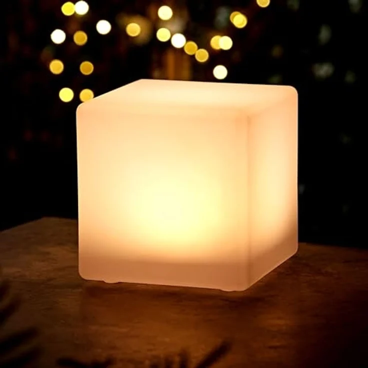 Spetebo LED Solarleuchte LED Solar Kugel mit Erdspieß - 30 cm - Garten Deko, Solar betrieben, LED fest integriert, warm weiß, mit IP67 Wasserschutz – Bild 1