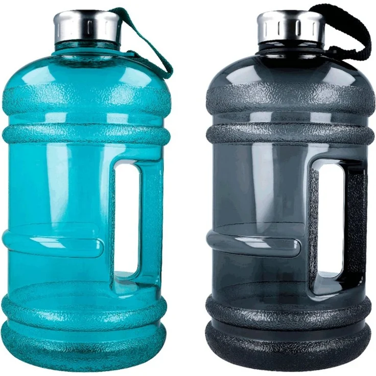 EUROHOME Trinkflasche Sport Trinkflasche 2,2 Liter Kunststoff mit Haltegriff, Wasserflasche Sport 2l - Wasserkanister Kunststoff – Bild 1