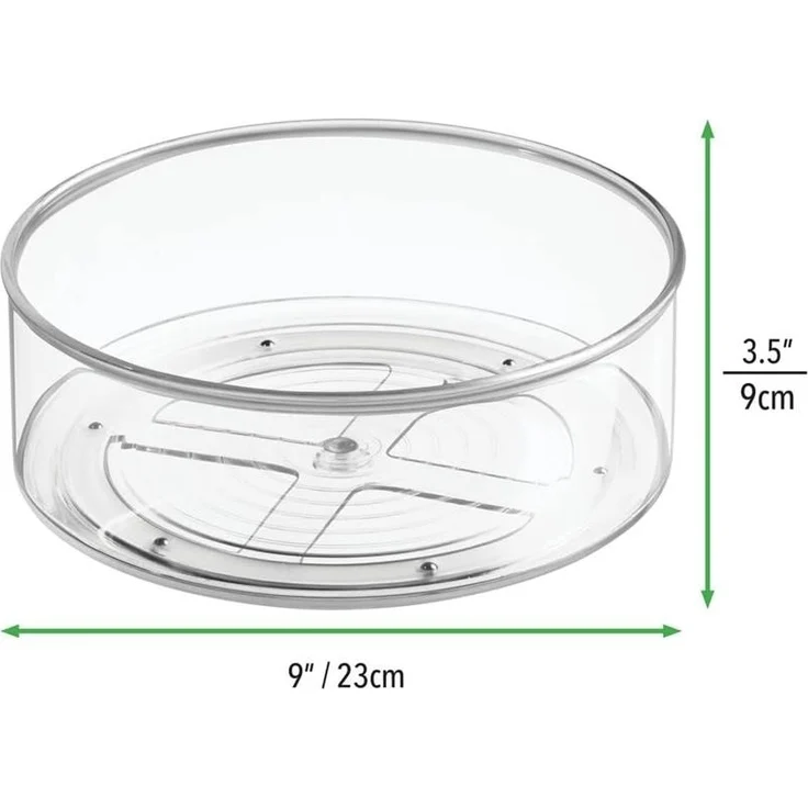 4er Set Drehbares Ordnungssystem Drehteller mDesign Transparent – Bild 5