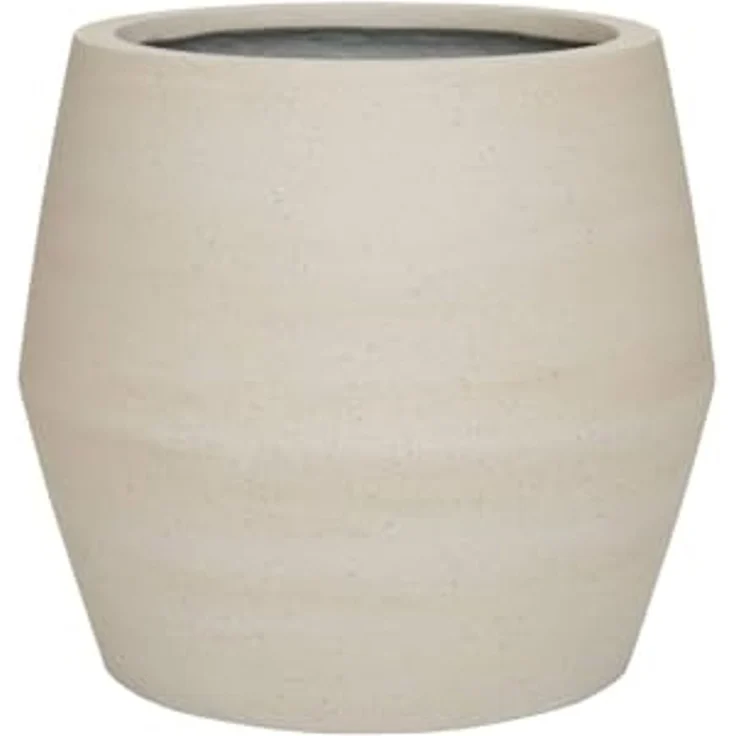 Pottery Pots aus Keramik, beige-grau, Durchmesser 36 cm, Höhe 32 cm, Öffnung 25 cm – Bild 1