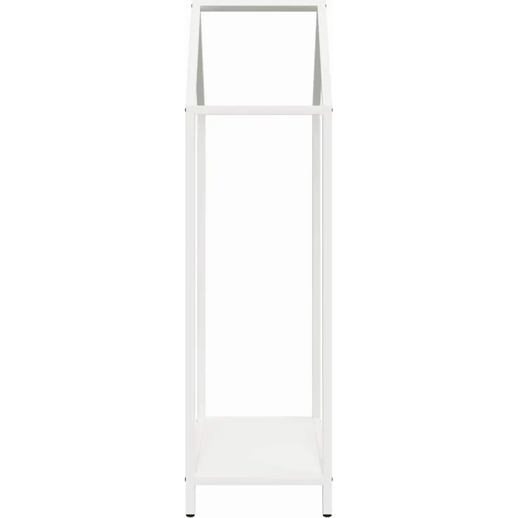 vidaXL Brennholzregal Weiß 40x25x90 cm Kaltgewalzter Stahl 864296 – Bild 5