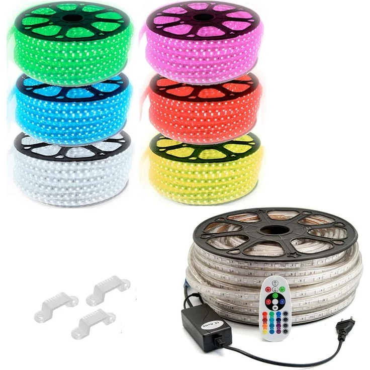 5m Kaltweiss LED Strip Streifen 60x 5050 SMD pro meter - IP65 für innen und Außen – Bild 1