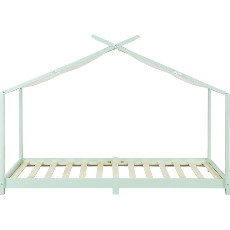 Kinderbett Brome mit Matratze 90x200 cm Mintgrün [en. casa] – Bild 5