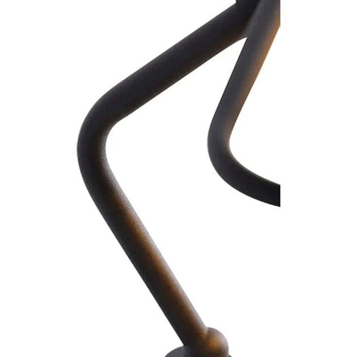 QAZQA Klassische Notarlampe schwarz mit Opalglas, Dimmbar, 34,5 cm Höhe – Bild 5