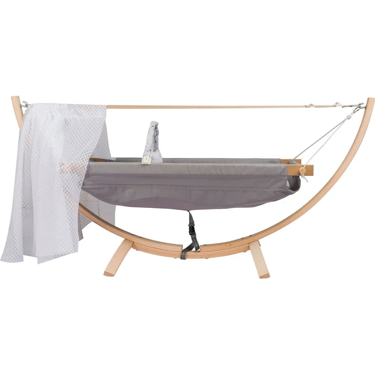 Evila Originals 'Fethiye - Grey' Babyhängematte, Grau, 135 x 56 cm – Bild 5