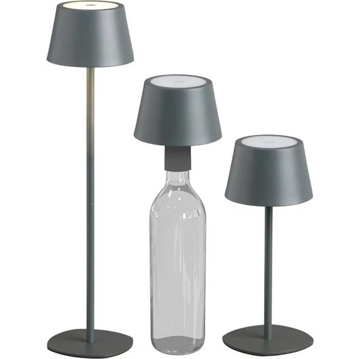 Northpoint LED Tischleuchte LED Akku Tischlampe Flaschenleuchte 3in1 45cm warmweiß – Bild 4