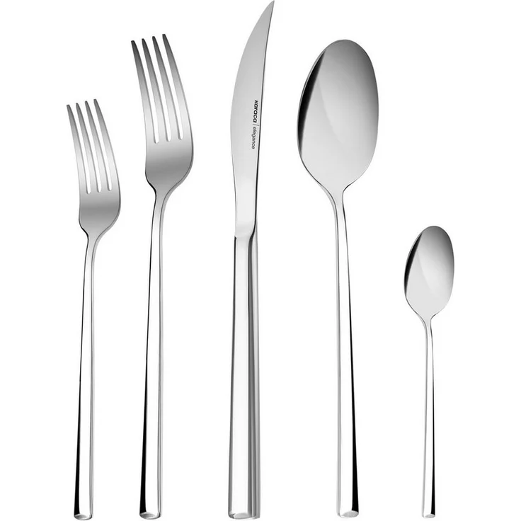 Karaca Besteck-Set Karaca Tivoli, 60-teiliges Besteckset für 12 Personen, Verpackt, Rosa (60-tlg), 12 Personen, 18/10 Edelstahl, bruchfest rostfrei – Bild 5