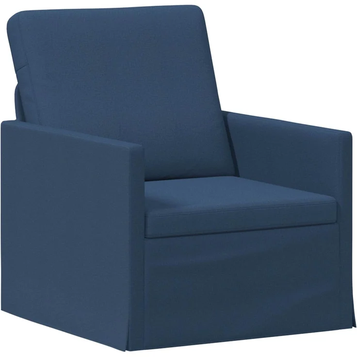 vidaXL Sofa-Set 2 pcs Blau Stoff 3433184 – Bild 2