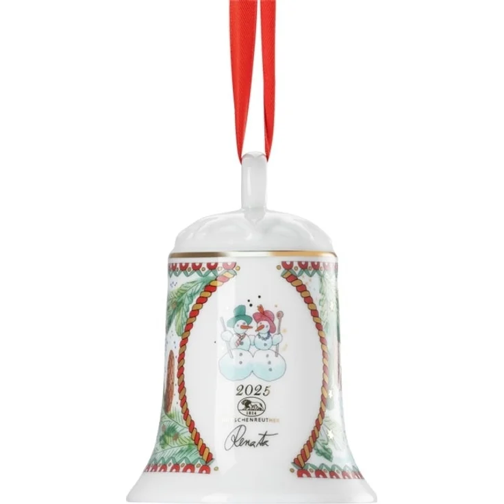 Hutschenreuther Porzellanglocke 12cm Weihnachtsspiele Sammeledition 2025 – Bild 3