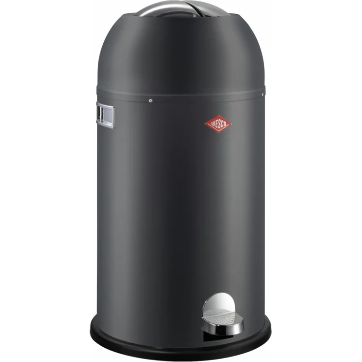 WESCO Tretabfalleimer 184631-77 KICKMASTER in GRAPHIT MATT mit 33 Liter Volumen / Abfallsammler / Mülleimer – Bild 1