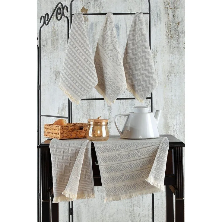 L'Essentiel Maison Handtuch Set Maya, Baumwolle (Set, 5-St), 5-teilige Handtuch-Set 38x65 Maschinenwaschbar, antibakteriell