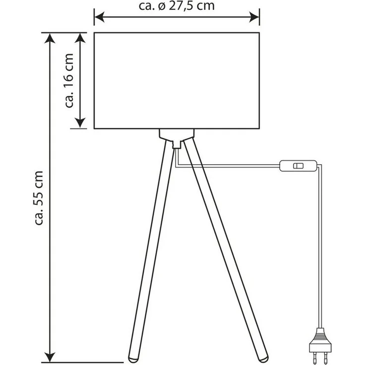 MeLiTec Tischleuchte T109, LED wechselbar – Bild 3