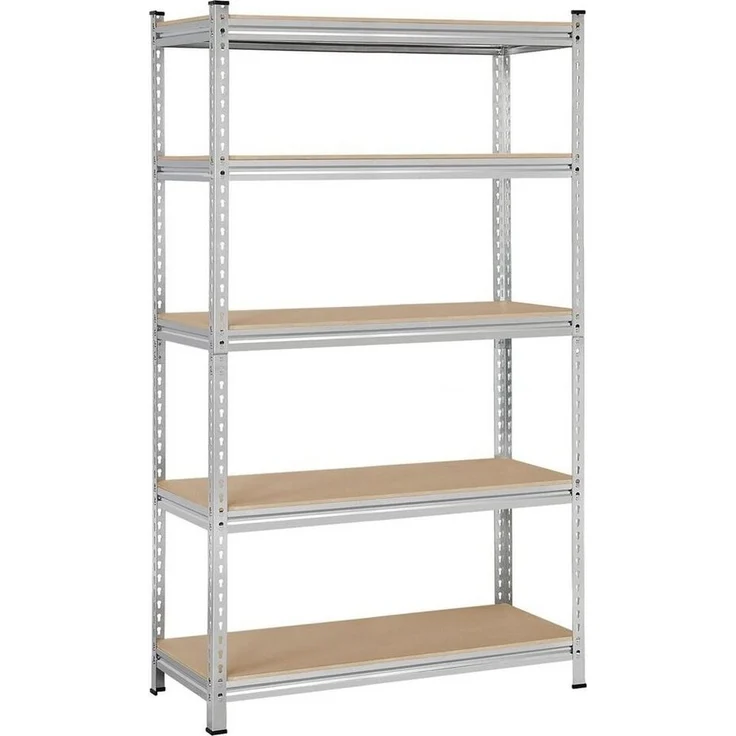 Yaheetech Standregal 75 x 30 x 153cm/90 x 30 x 180cm, Lagerregal Schwerlastregal Kellerregal mit verstellbaren MDF-Böden – Bild 1