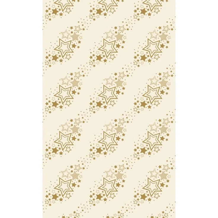 Duni Tischdecke holiday star cream 138x220 cm