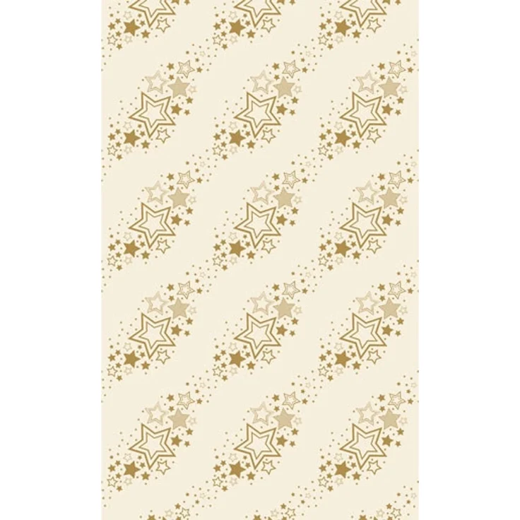 Duni Tischdecke holiday star cream 138x220 cm – Bild 1