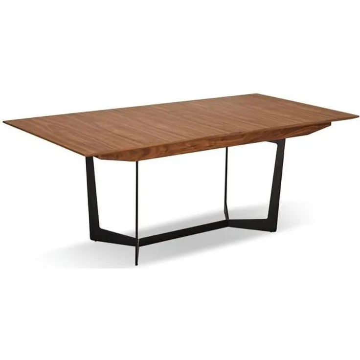 Tokyo Rechteckiger Esstisch 200x100 cm - Ausziehbar bis 250 cm - Walnuss Braun