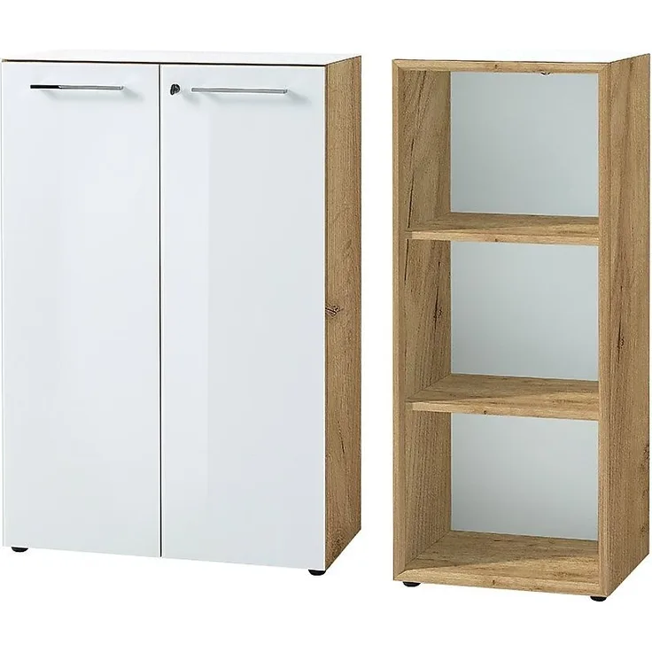 GERMANIA Bürokombination MONTERIA BHT 145x120x37 cm bunt Komplett-Büro Büro