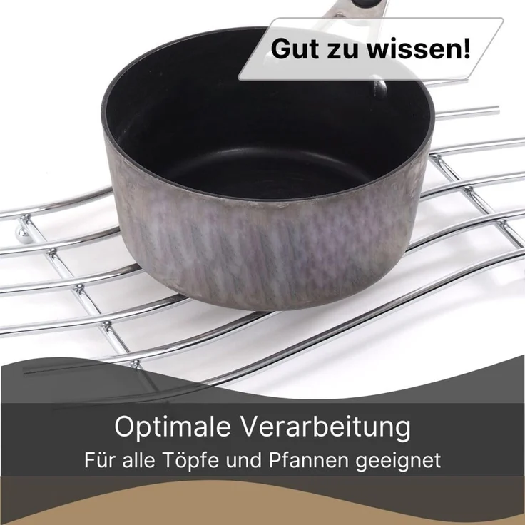 DESIGN DELIGHTS Topfuntersetzer METALL TOPFUNTERSETZER "STRIPE", 32,5 cm, Eisen, Abstellrost – Bild 5