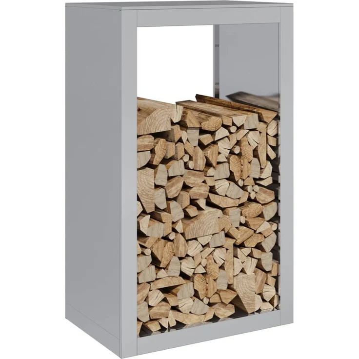 vidaXL Brennholzregal 60x40x100 cm Verzinkter Stahl 850994 – Bild 2