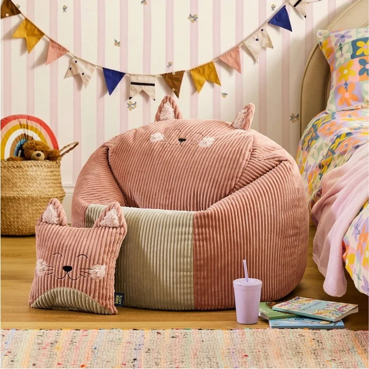 icon Sitzsack Kinder aus Cord Tierfreunde, Made in Germany, für Kinderzimmer – Bild 2