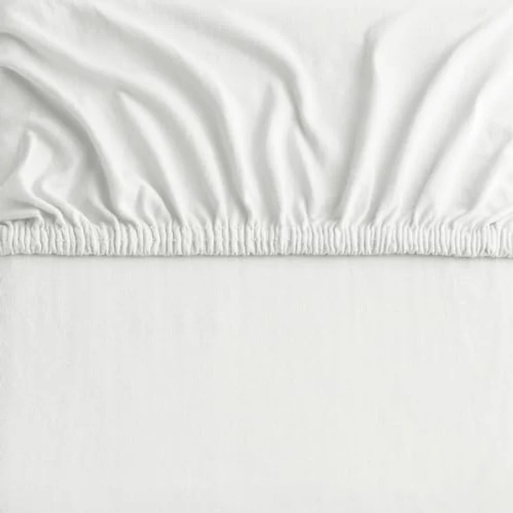 DecoKing Spannbettlaken 100x200 120x200 cm 100% gekämmte Baumwolle Weiß Spannbetttücher Jersey Boxspringbett Amber 100x200 120x200 – Bild 7