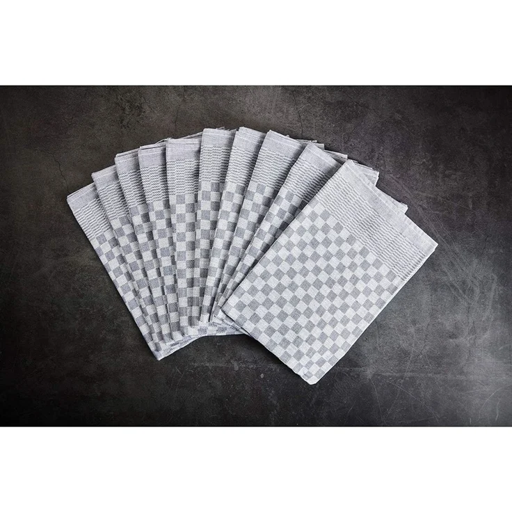 Hometex Premium Textiles Geschirrtuch Trockentuch, Profi-Küchentücher , (10er Set Geschirrtuch Grubentuch, 100% Baumwolle Zwirn, Sehr saugfähig - Premium Qualität) – Bild 2