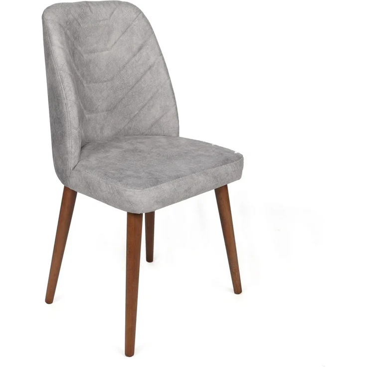 Skye Decor 'Dallas-554 V2' Stuhlset (2-teilig), Grau / Walnuss, 50 x 90 x 49 cm – Bild 2