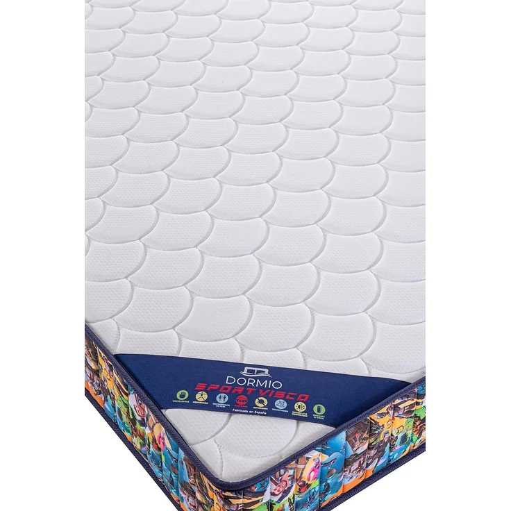 Dormio Sport Visco Matratze, viskoelastisch, geeignet für Nestbett, atmungsaktiv, milbendicht, Maße 90 x 200 cm, Höhe 14 cm – Bild 4