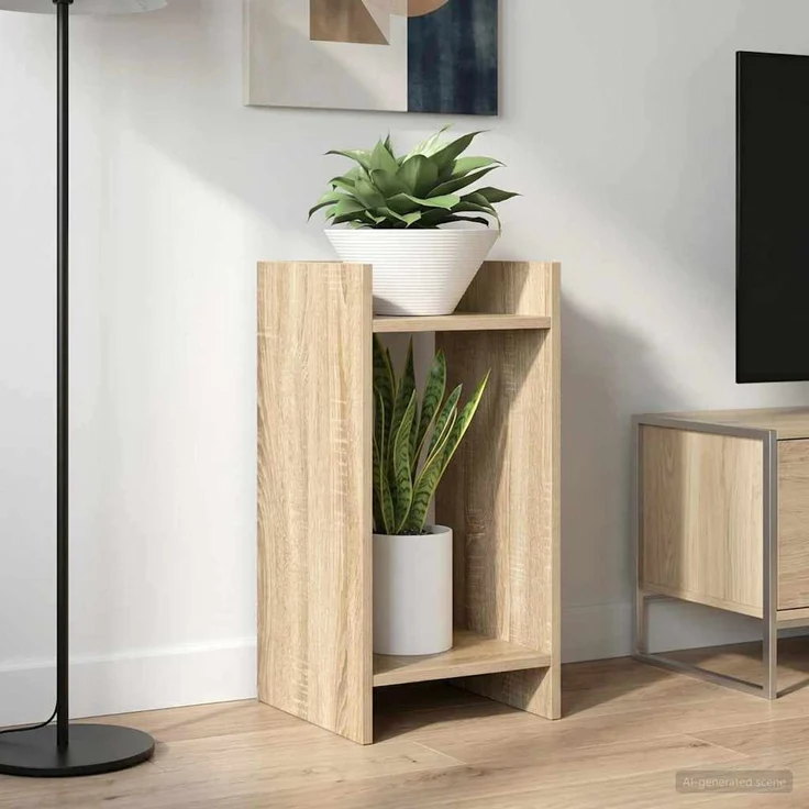 vidaXL Pflanzenständer 2 stk. Sonoma-Eiche 30 x 30 x 60 cm 899599 – Bild 4