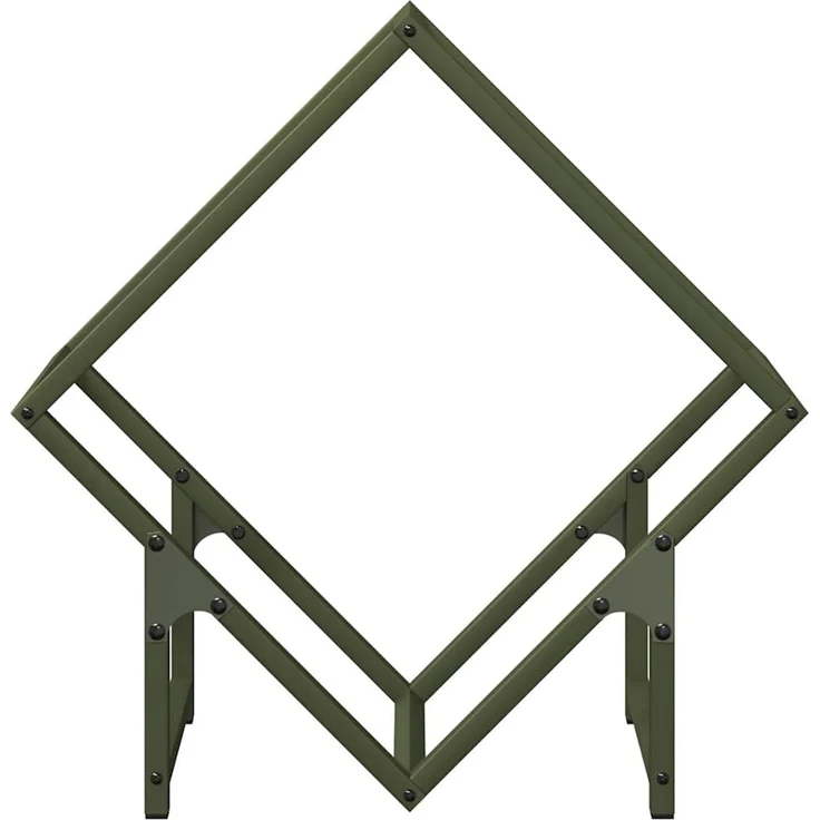 vidaXL Brennholzregal Olivgrün 50x25x50 cm Kaltgewalzter Stahl 864278 – Bild 5