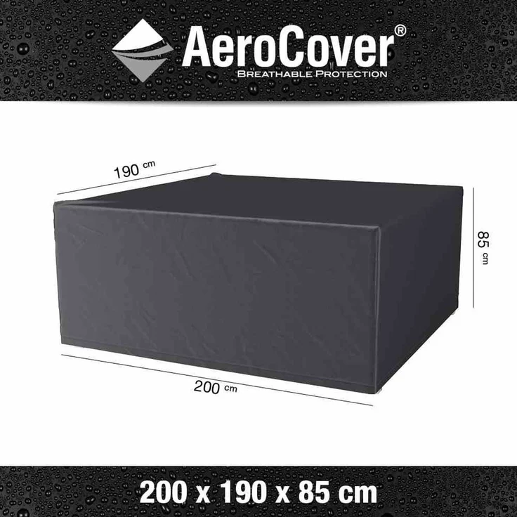 AeroCover Schutzhülle für Sitzgruppen 200x190x85 cm Schutzhaube Gartentisch Tischhülle – Bild 2