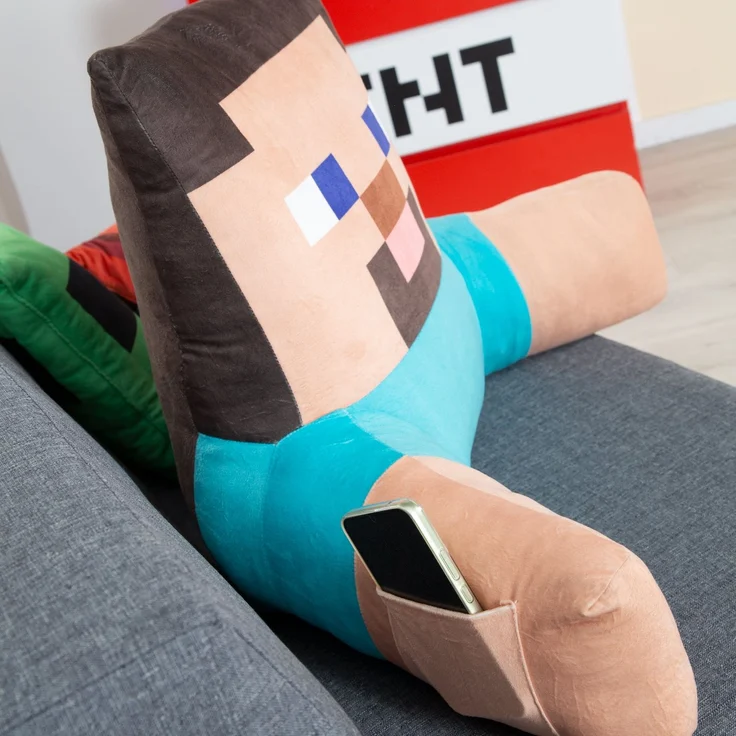 MINECRAFT - dekorative, kuschelweiche Dekokissen, Lesekissen, Zierkissen, buntes Design in verschiedenen Charaktere – Bild 4