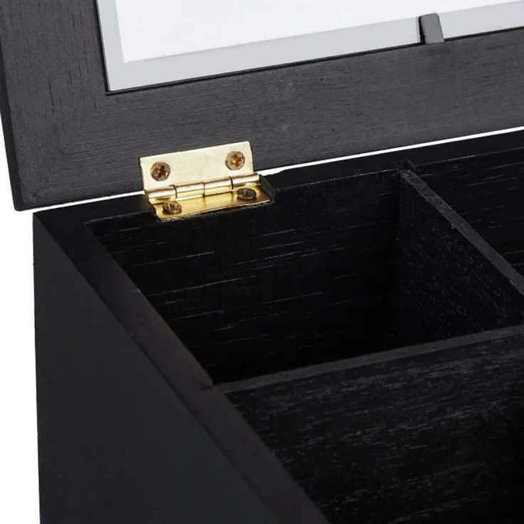Relaxdays Schwarze Teebox mit 9 Fächern – Bild 9
