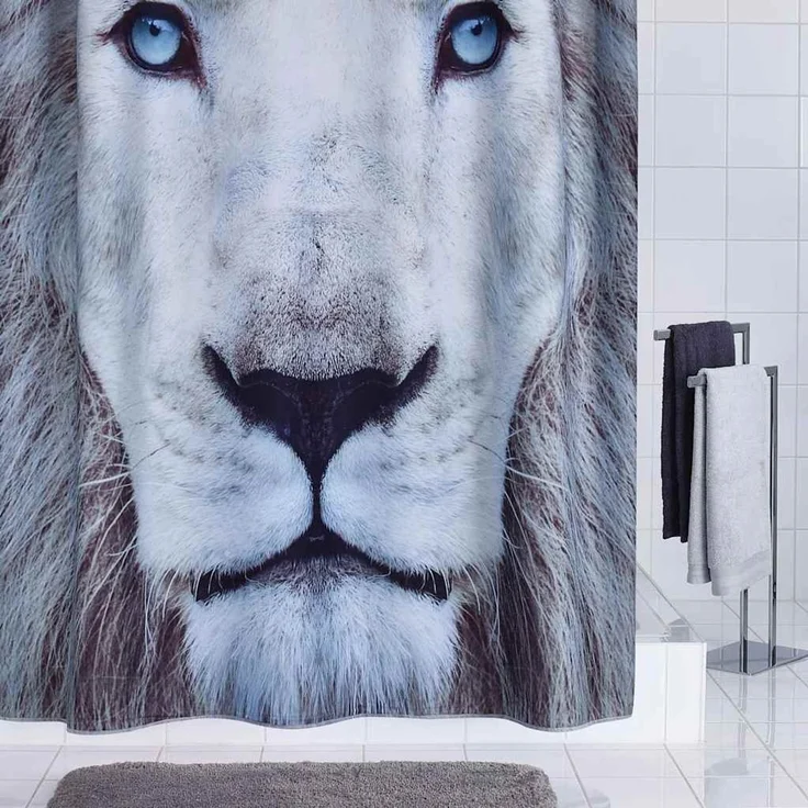 RIDDER Duschvorhang Lion 180 x 200 cm 425973 – Bild 2