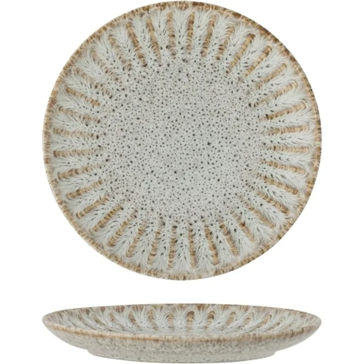 Creative Collection Fleur Teller 21 cm Steinzeug natur