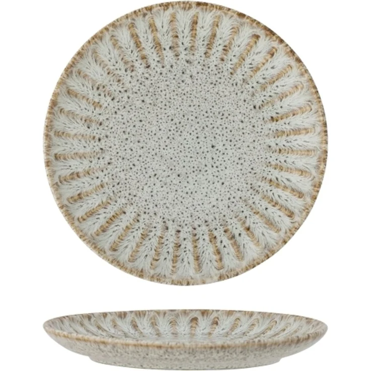 Creative Collection Fleur Teller 21 cm Steinzeug natur