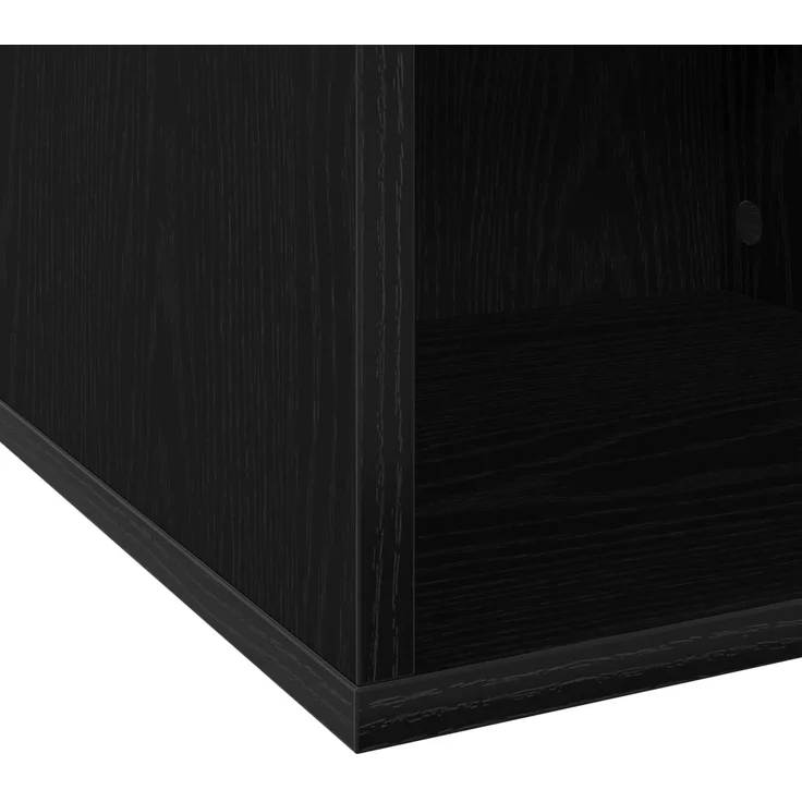 vidaXL Vinyl Album Box 2 stk. Schwarz Eichen-Optik 37 x 36,5 x 38 cm 8012845 – Bild 8