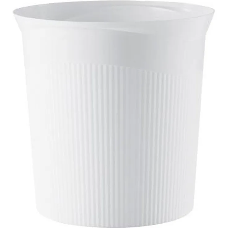 Han 'Re-Loop' Papierkorb, 100% Recyclingmaterial, 13 Liter, Weiß