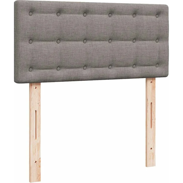 vidaXL Ottoman-Bett mit Matratze Taupe 100x200 cm Stoff 3311605 – Bild 7