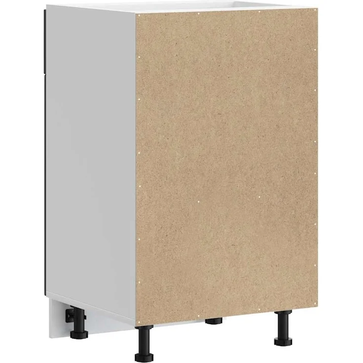 vidaXL Küchen-Unterschrank Lucca Schwarz Holzwerkstoff 853718 – Bild 7