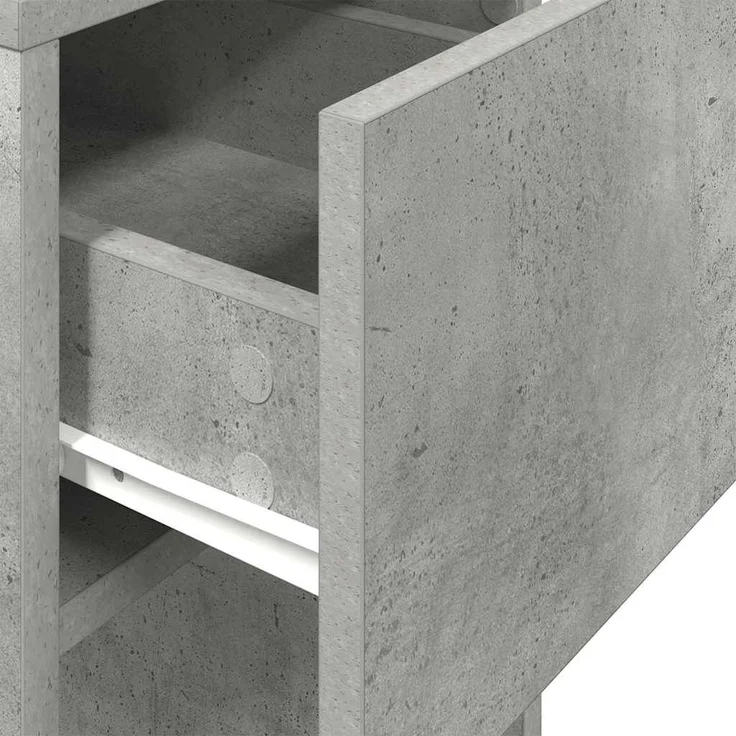 vidaXL Computerschrank mit Schublade Betongrau 30x44x74 cm 858734 – Bild 7
