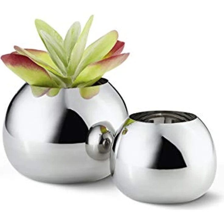 PHILIPPI Bella Vase L, Edelstahl, 15 cm, zeitlos und bauchig für sicheren Stand – Bild 4
