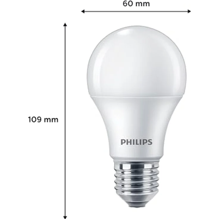 Philips LED Classic E27 Lampen 6-er Pack (75 W), matte LED Lampen mit warmweißem Licht, energiesparende Lampen mit langer Nutzlebensdauer, neue Generation – Bild 4