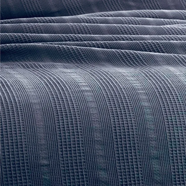 herémood Tagesdecke aus 100% Baumwolle – Elegante Waffelpique Wohndecke 180x220 cm, weiche, Kuscheldecke für Sofa & Bett, atmungsaktiv & pflegeleicht – Mintgrün